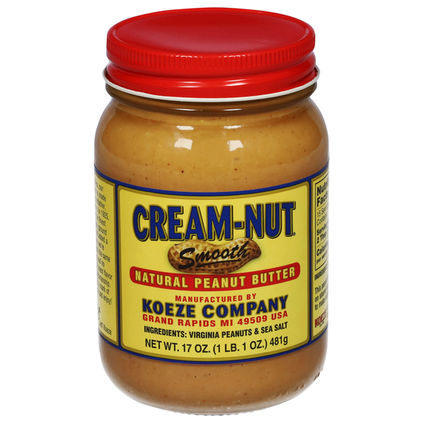 Spreads Koeze Company Cream-Nut Creamy Natural Peanut Butter hero