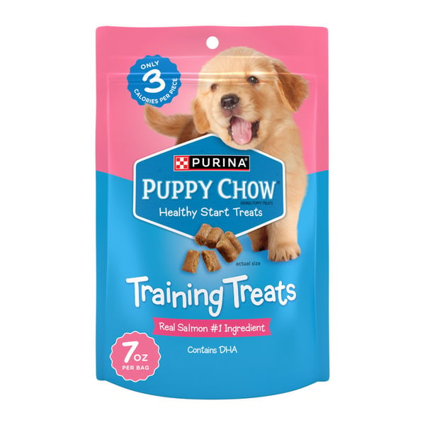 Dog Food & Care Purina Puppy Chow Training Treats, Healthy Start Salmon Treats hero