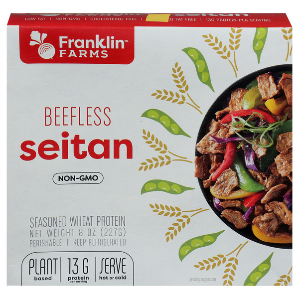 Packaged Meat Franklin Farms Seitan, Beefless hero