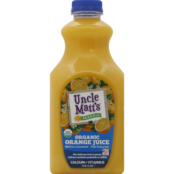 Juice & Nectars Uncle Matt's Organic Juice, Organic, Orange, Calcium & Vitamin D hero