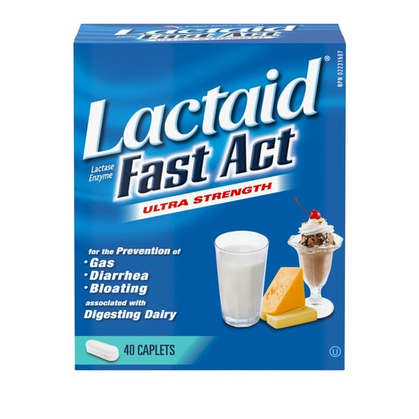 Digestion Lactaid Ultra Strength Fast Act Lactase Enzyme Caplets hero