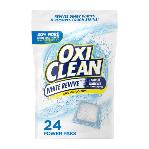 Laundry OxiClean White Revive Laundry Whitener And Stain Remover Power Paks hero