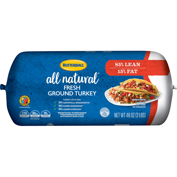 Packaged Poultry Butterball All Natural Fresh Ground Turkey hero