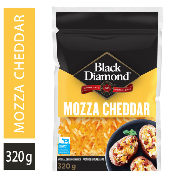 Packaged Cheese Black Diamond Mozzarella Cheddar Shredded Cheese hero