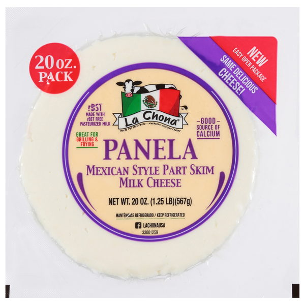 Packaged Cheese La Chona Panela Mexican Style Part Skim Milk Cheese hero