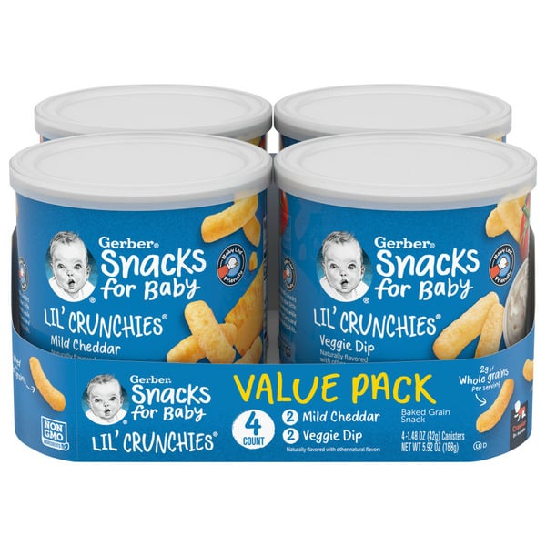 Baby Food & Formula Gerber Baked Corn Snack Variety Pack hero