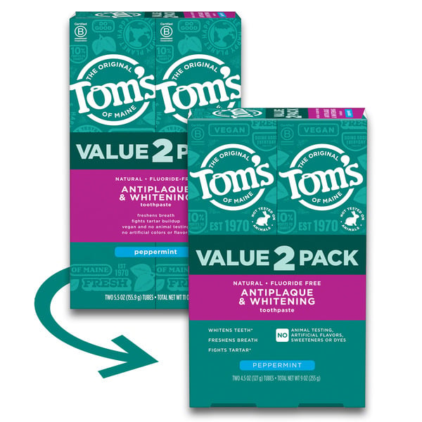 Deodorants Tom's of Maine Antiplaque And Whitening Fluoride Free Toothpaste hero