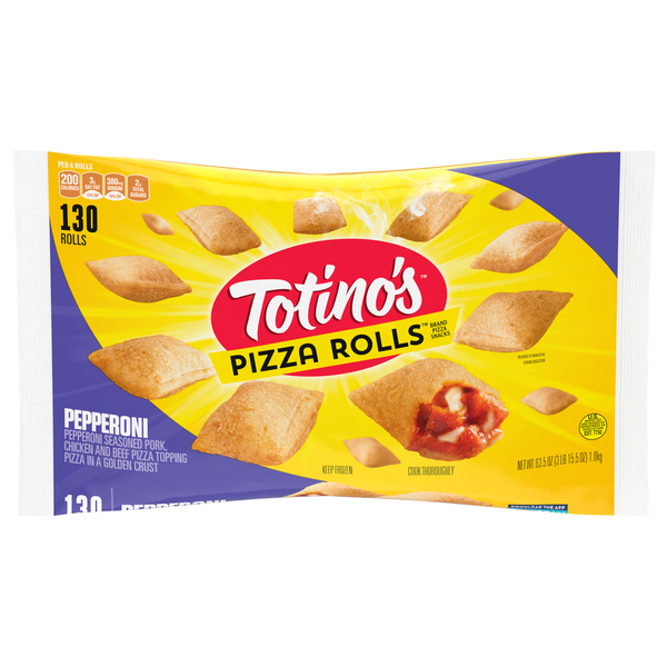 Frozen Appetizers & Sides Totino's Pizza Rolls, Pepperoni hero