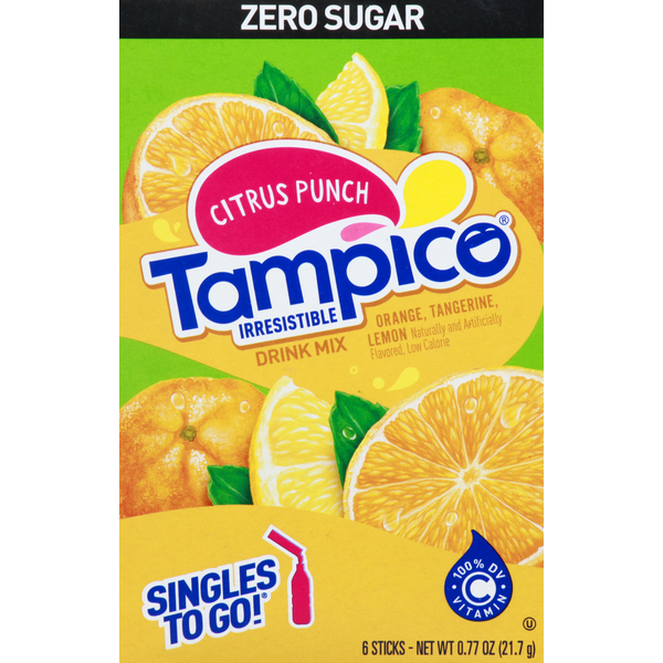 Cocoa & Drink Mixes Tampico Drink Mix, Zero Sugar, Citrus Punch hero