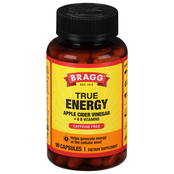 Oils & Vinegars Bragg Apple Cider Vinegar, True Energy, Capsules hero