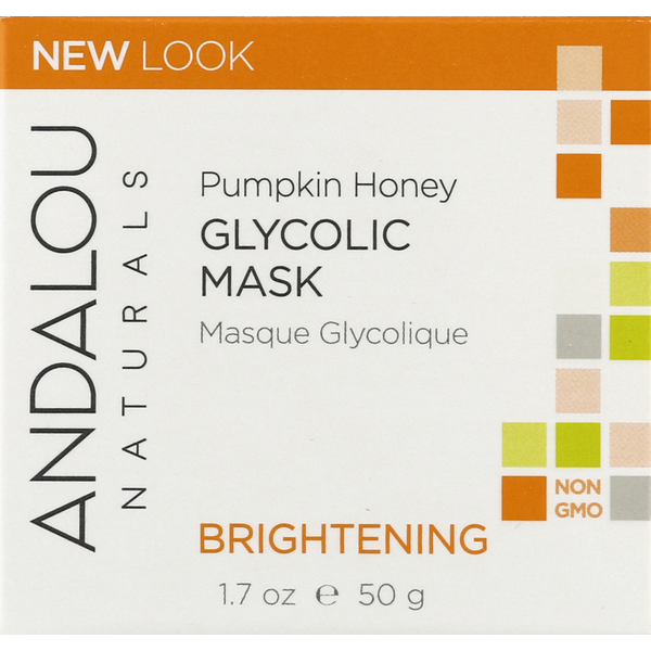 Facial Care Andalou Naturals Glycolic Mask, Pumpkin Honey, Brightening hero