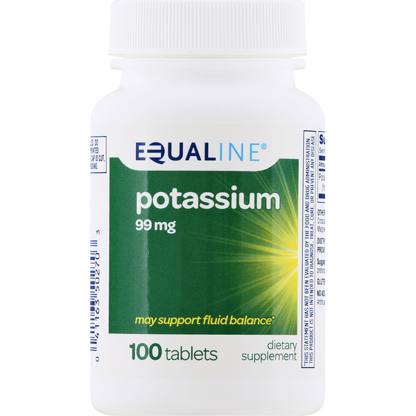 Vitamins & Supplements Equaline Potassium, 99 mg, Tablets hero