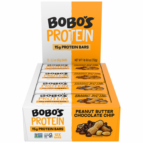 Bobo's Protein Bars, Peanut Butter Chocolate Chip hero