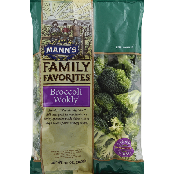 Packaged Vegetables & Fruits Mann's Broccoli Wokly hero