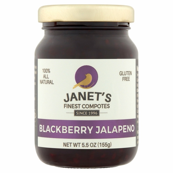 Janet's Finest Compotes Blackberry Jalapeno Compote hero