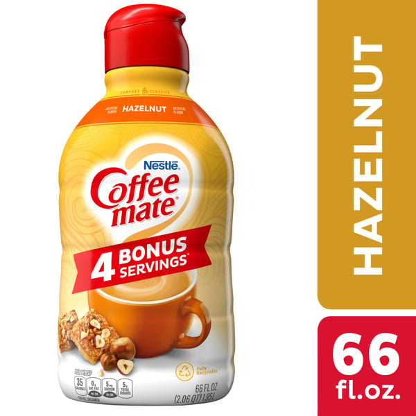 Coffee mate Hazelnut Liquid Coffee Creamer hero