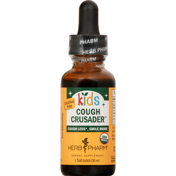 Cold, Flu & Allergy Herb Pharm Cough Crusader, Kids hero