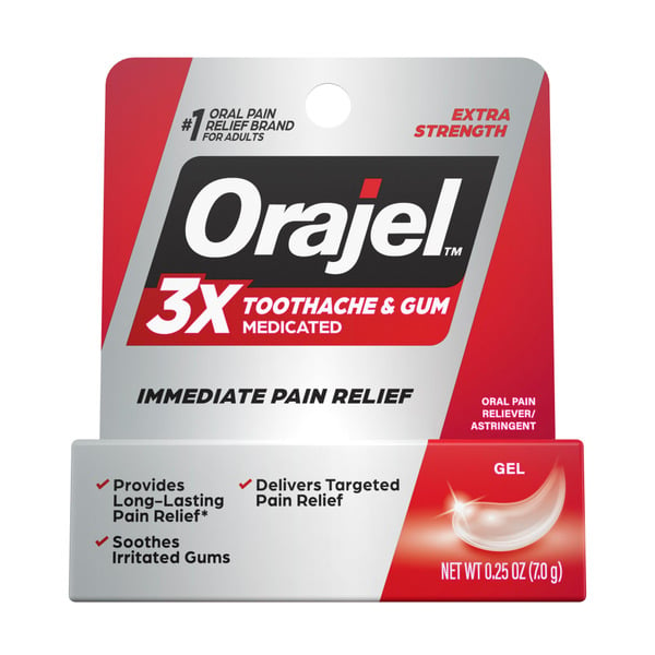 Oral Hygiene Orajel Medicated Toothache & Gum Instant Pain Relief Gel hero