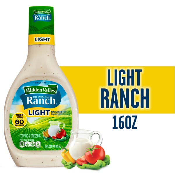 Salad Dressing & Toppings Hidden Valley Original Ranch® Light Salad Dressing & Topping hero