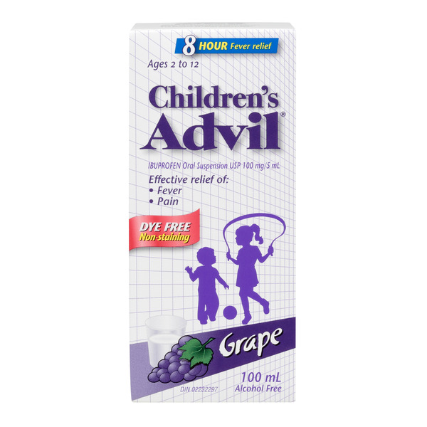 Cold, Flu & Allergy Advil - Children Children'S Suspension Liquid, Grape hero