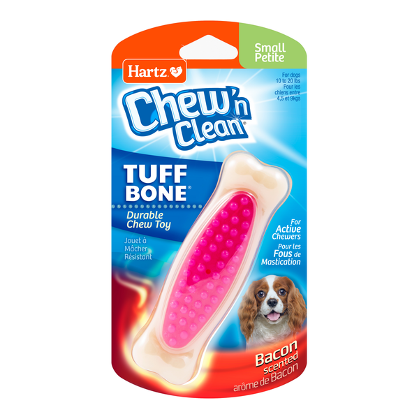 Dog Food & Care Hartz Chew 'n Clean Small Tuff Bone Chew Toy, Color Will Vary hero