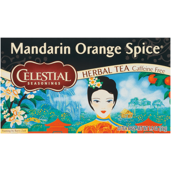 Tea Celestial Seasonings Mandarin Orange Spice Herbal Tea, Caffeine Free hero