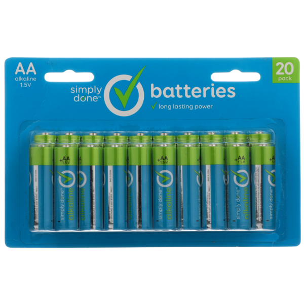 More Household Simply Done Aa Alkaline 1.5V Batteries hero