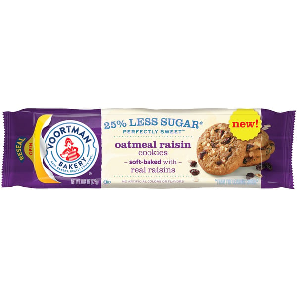 Packaged Cookies Voortman Bakery Bakery Perfely Sweet Oatmeal Raisin Cookies  Oz hero