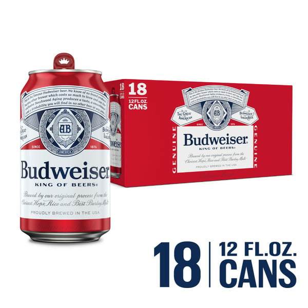 Beers & Coolers Budweiser Lager Beer Cans hero