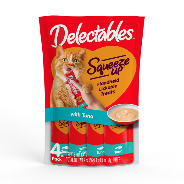 Cat Food & Care Delectables Squeeze Up Lickable Cat Treat, Tuna hero