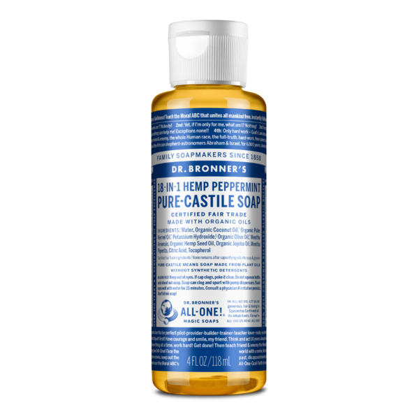 Body Lotions & Soap Dr. Bronner's Peppermint, Pure-Castile Liquid Soap hero