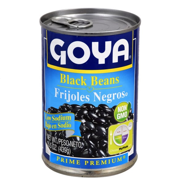 Canned Meals & Beans Goya Premium Black Beans, Low Sodium hero