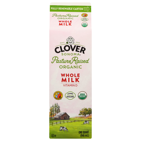 Milk Clover Sonoma Organic Whole Milk hero