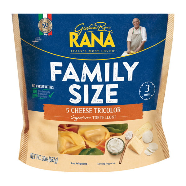 Frozen Meals Giovanni Rana 3 Color 5 Cheese Tortelloni hero