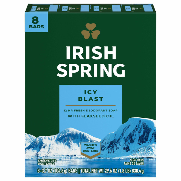 Body Lotions & Soap Irish Spring Men's Bar Soap, Icy Blast hero