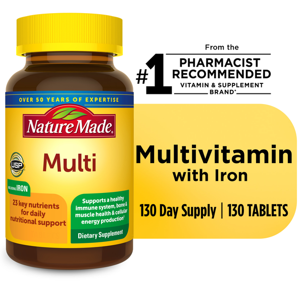 Supplements Nature Made Multivitamin Tablets with Iron hero