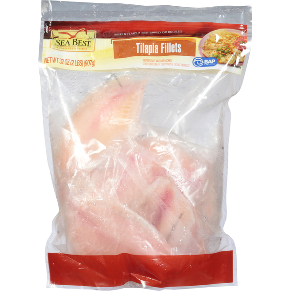 Packaged Seafood Sea Best Tilapia Fillets hero