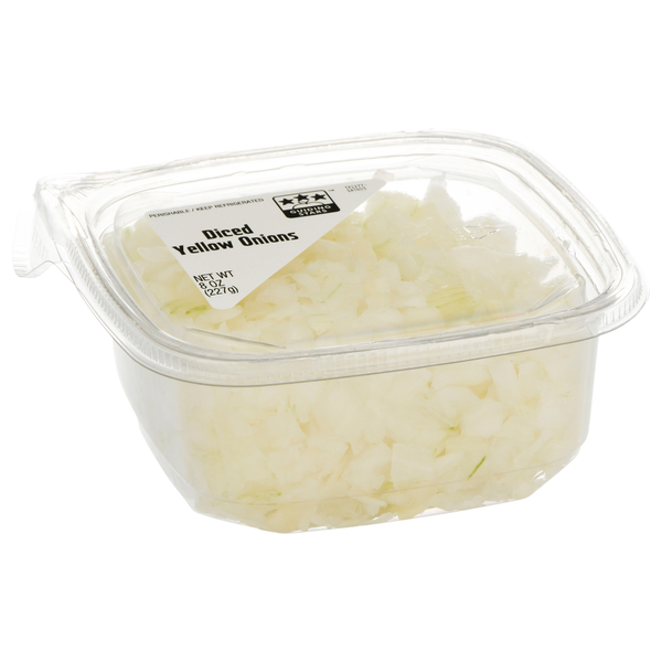 Packaged Vegetables & Fruits Store Brand Yellow Onions, Diced hero