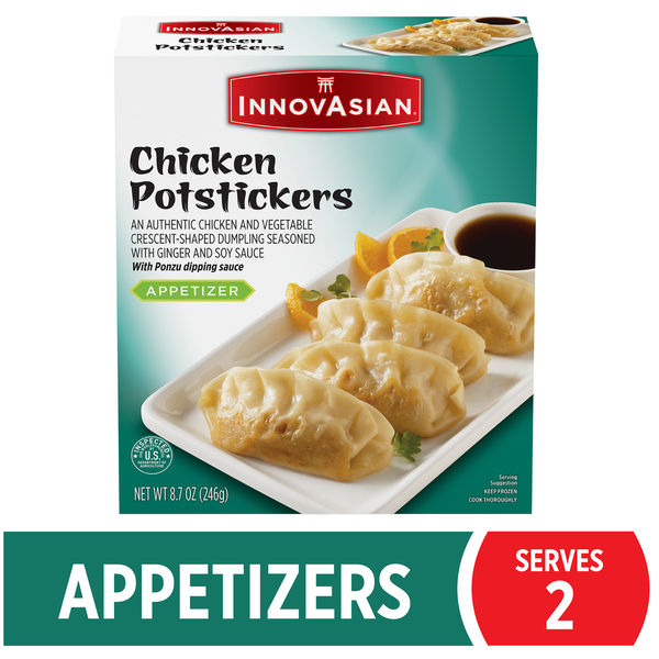 Frozen Meals InnovAsian Chicken Potstickers, Frozen Appetizer hero