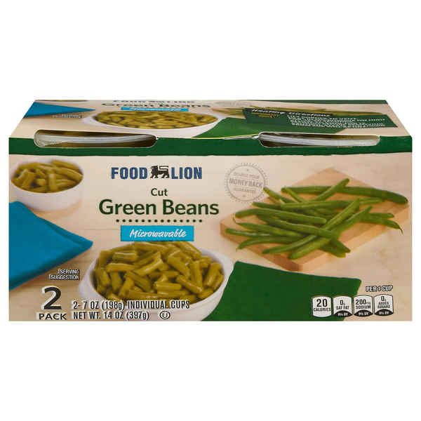 Frozen Produce Food Lion Green Beans, Cut, Microwavable hero