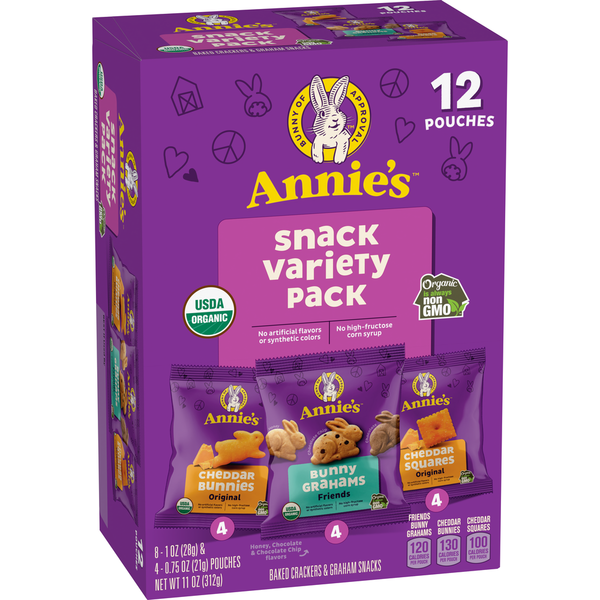 Crackers Annie's Organic Snack Variety Pack hero