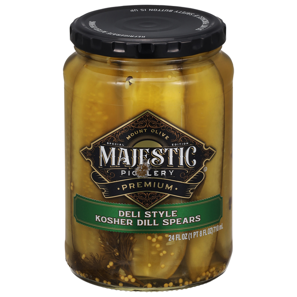 Pickled Goods & Olives Mt. Olive Pickles, Kosher Dill Spears, Deli Style, Premium hero