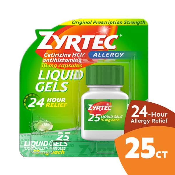 Cough, Cold & Flu ZYRTEC 24 Hour Allergy Relief Antihistamine Capsules hero