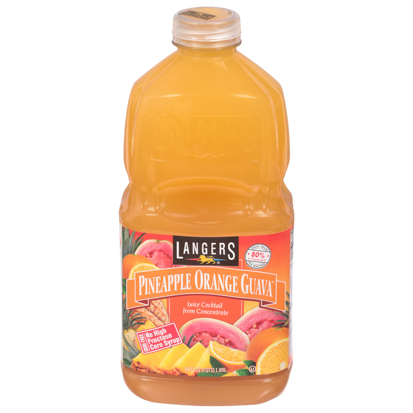 Juice & Nectars Langers Juice Cocktail, Pineapple Orange Guava hero