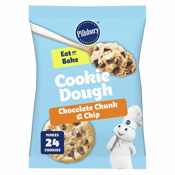 Cookies & Cakes Pillsbury Chocolate Chunk & Chip Cookie Dough hero