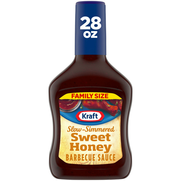 Marinades & Meat Preparation Kraft Sweet Honey Slow-Simmered Barbecue Sauce Family Size hero