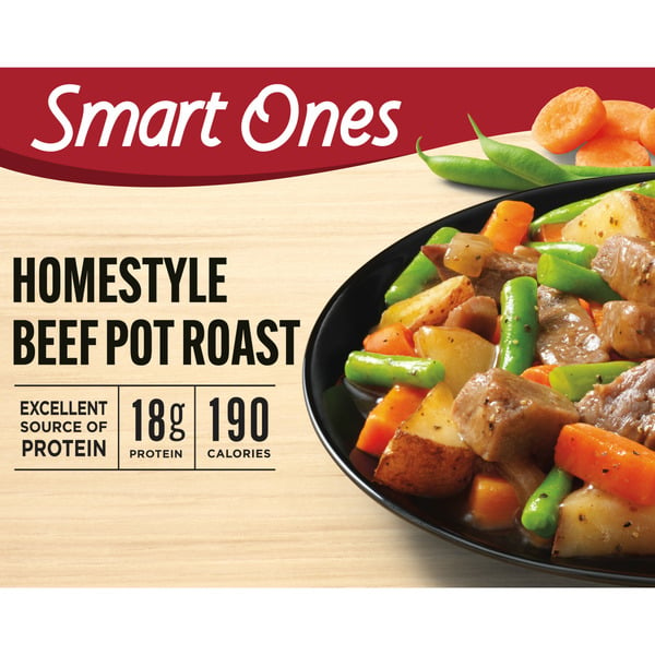 Frozen Meals Smart Ones Beef Pot Roast with Carrots, Onions, Potatoes, Green Beans & Gravy Frozen Meal hero