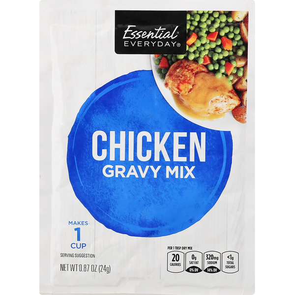 Soup, Broth & Bouillon Essential Everyday Gravy Mix, Chicken hero