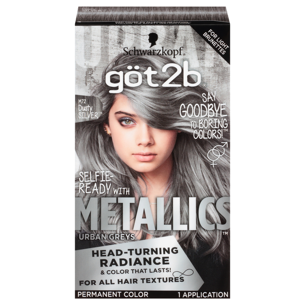 Hair Care Schwarzkopf Permanent Hair Color, Metallics, Dusty Silver, M72 hero