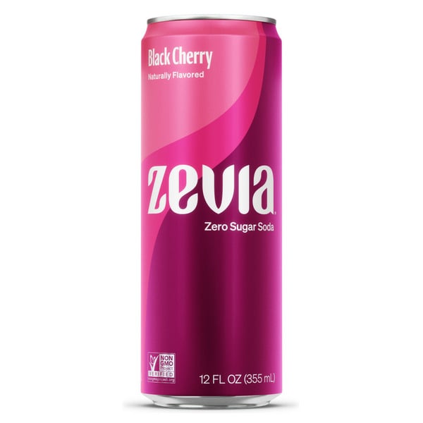 Soft Drinks Zevia Zero Sugar Black Cherry Soda hero